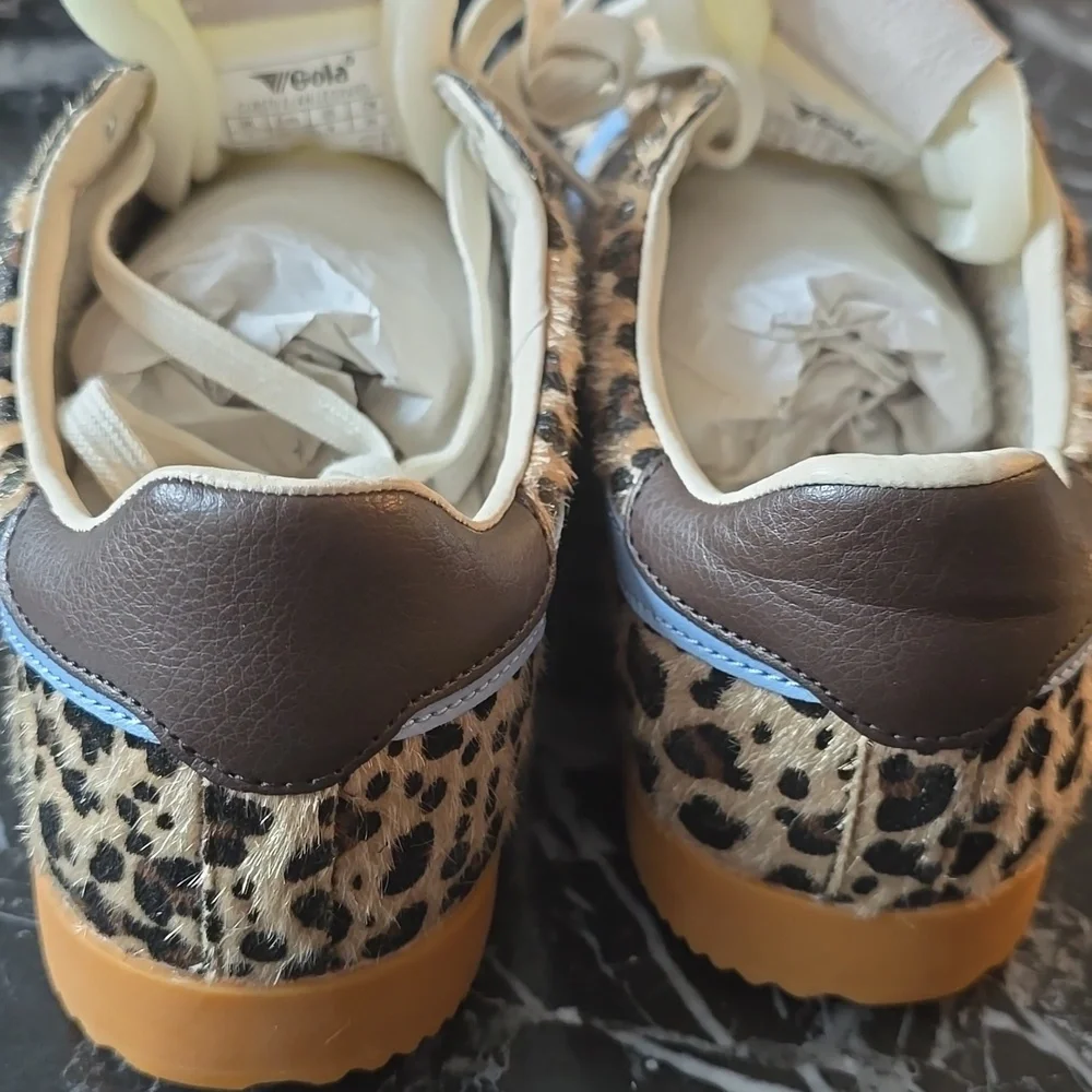 Gola Women's Leopard Print Sneakers with Blue Accents Retail $110.00US - Picture 9 of 16